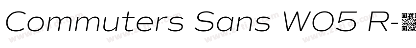 Commuters Sans W05 R字体转换